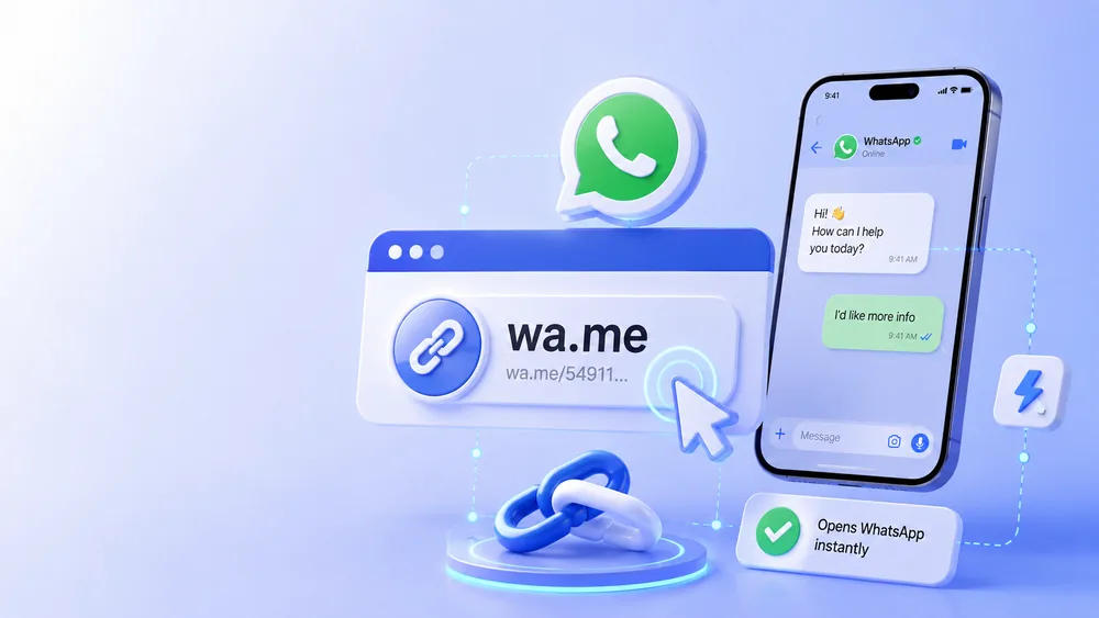 Generador de link wa.me para abrir WhatsApp con un click